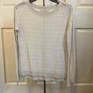 LOFT Women's Textured Cream Sweater